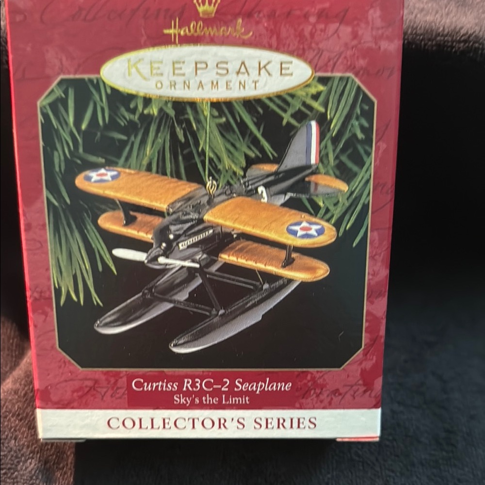 NIB Hallmark Keepsake Curtiss R3C-2 Seaplane Ornament 3rd in series